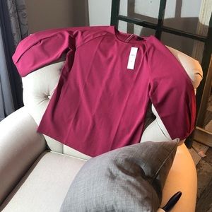 3/4 Pleated Sleeve Blouse